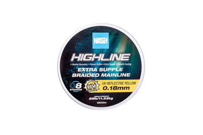 Nash Tackle Highline - UV Geel - 1200m - KarperCentrale