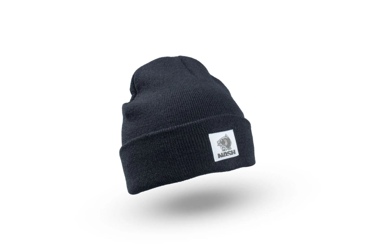 Nash Tackle Make It Happen - Badge Beanie Hat - Zwart - KarperCentrale