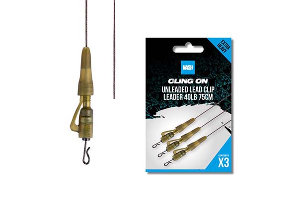 Nash Tackle Ready Tied Unleaded Leader - Lead clip - KarperCentrale