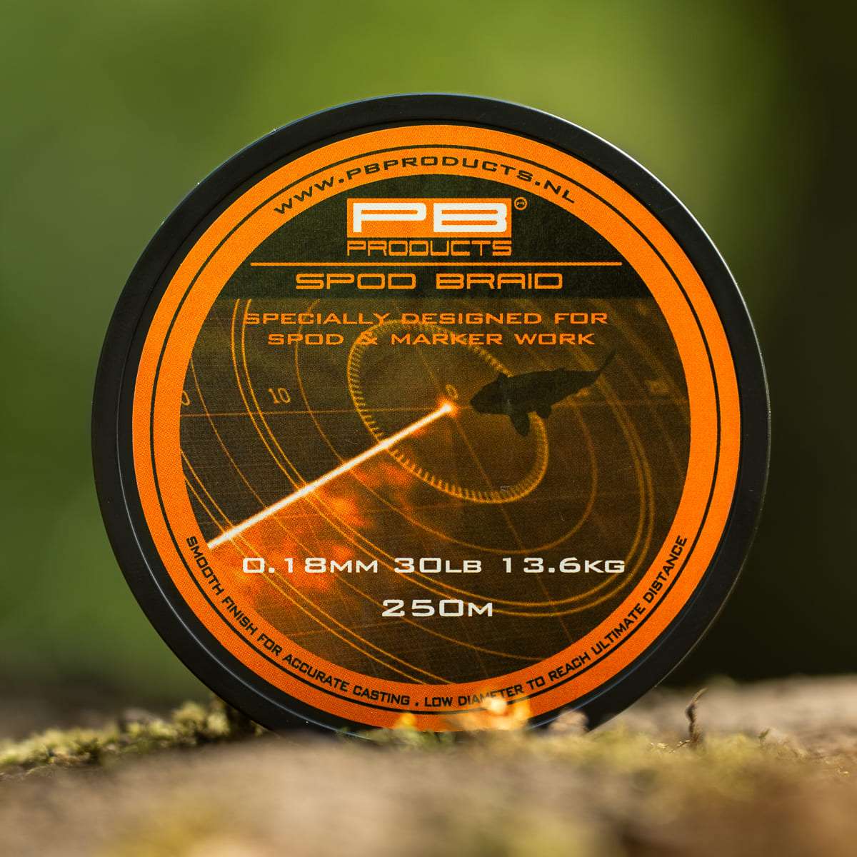 PB Products Spod Braid - 0.18mm - 30LB - 250m - Fluo Oranje - KarperCentrale