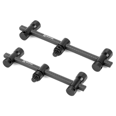 Sonik Sports PRO Carbon - Buzzer Bar - 2 - Rod - S - Lock Adjustable - Pair - KarperCentrale