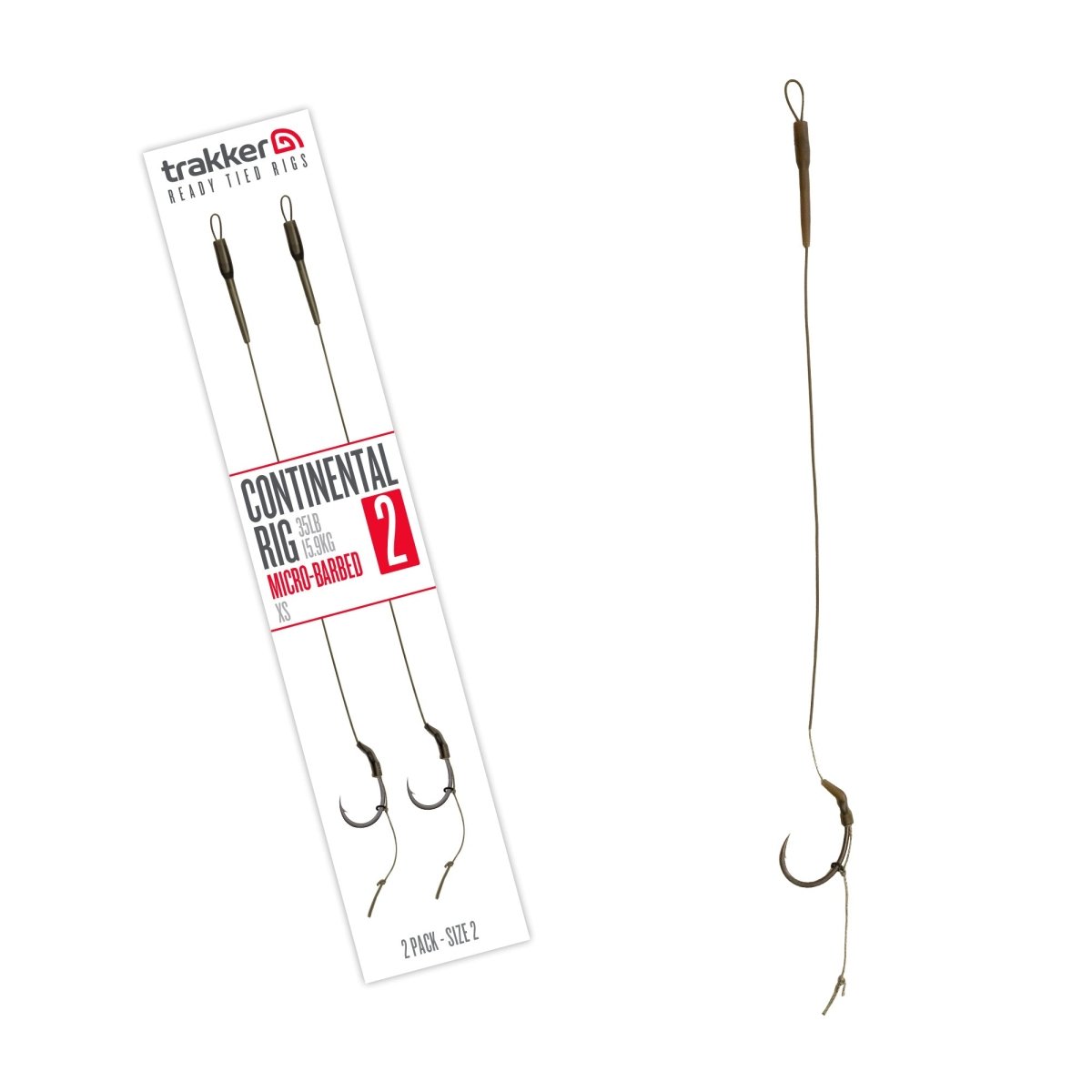 Trakker Continental Rig - 2 Pack - Micro Barbed - KarperCentrale