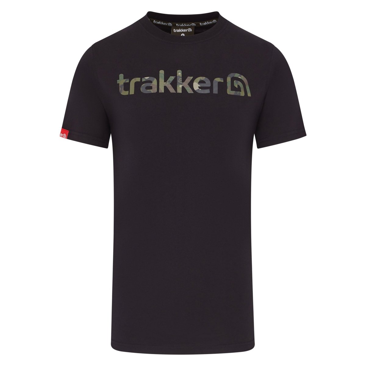 Trakker CR Logo T-Shirt - Black Camo - KarperCentrale