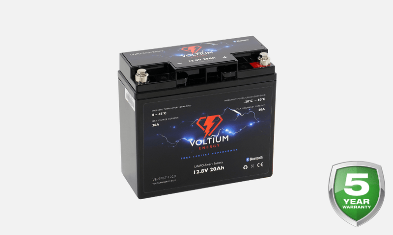 Batterie Intelligente LiFePO4 - 12,8V - 20AH - Bluetooth et Gestion de Batterie